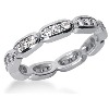 Eternity ring i palladium med runda, briljantslipade diamanter (ca 0.54ct)