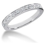 Vigsel & Förlovningsring i palladium med 13st diamanter (0.32ct)