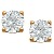 rhngen i rdguld med runda, briljantslipade diamanter 4 mm (0.5 ct.)