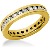 Eternity ring i gult guld med runda, briljantslipade diamanter (ca 1.25ct)