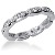 Eternity ring i palladium med runda, briljantslipade diamanter (ca 0.3ct)