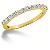 Vigsel & Frlovningsring i gult guld med 13st diamanter (0.39ct)