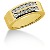 Vigsel & Frlovningsring i gult guld med 14st diamanter (0.42ct)