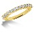 Vigsel & Frlovningsring i gult guld med 13st diamanter (0.65ct)