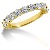 Vigsel & Frlovningsring i gult guld med 11st diamanter (1.65ct)
