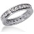 Eternity ring i palladium med runda, briljantslipade diamanter (ca 1.2ct)