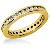 Eternity ring i gult guld med runda, briljantslipade diamanter (ca 0.62ct)