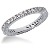 Eternity ring i palladium med runda, briljantslipade diamanter (ca 0.57ct)