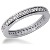 Eternity ring i palladium med runda, briljantslipade diamanter (ca 0.42ct)