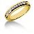 Vigsel & Frlovningsring i gult guld med 11st diamanter (0.22ct)