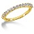 Vigsel & Frlovningsring i gult guld med 15st diamanter (0.45ct)
