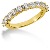 Vigsel & Frlovningsring i gult guld med 11st diamanter (1.1ct)