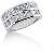 Vigsel & Frlovningsring i palladium med 10st diamanter (2ct)