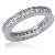 Eternity ring i platina med runda, briljantslipade diamanter (ca 0.64ct)