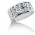 Vigsel & Frlovningsring i palladium med 14st diamanter (2.8ct)