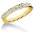 Vigsel & Frlovningsring i gult guld med 13st diamanter (0.32ct)