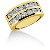 Vigsel & Frlovningsring i gult guld med 14st diamanter (2.1ct)