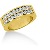 Vigsel & Frlovningsring i gult guld med 18st diamanter (0.9ct)