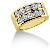 Vigsel & Frlovningsring i gult guld med 14st diamanter (2.8ct)