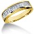 Vigsel & Frlovningsring i gult guld med 13st diamanter (1.04ct)