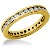 Eternity ring i gult guld med runda, briljantslipade diamanter (ca 0.84ct)