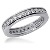 Eternity ring i palladium med runda, briljantslipade diamanter (ca 0.87ct)
