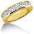 Vigsel & Frlovningsring i gult guld med 10st diamanter (2.5ct)