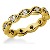 Eternity ring i gult guld med runda, briljantslipade diamanter (ca 0.44ct)