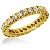 Eternity ring i gult guld med runda, briljantslipade diamanter (ca 1.3ct)