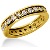 Eternity ring i gult guld med runda, briljantslipade diamanter (ca 1.2ct)