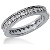 Eternity ring i platina med runda, briljantslipade diamanter (ca 0.84ct)