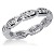 Eternity ring i palladium med runda, briljantslipade diamanter (ca 0.54ct)