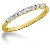 Vigsel & Frlovningsring i gult guld med 11st diamanter (0.22ct)