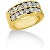 Vigsel & Frlovningsring i gult guld med 14st diamanter (1.4ct)