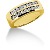Vigsel & Frlovningsring i gult guld med 18st diamanter (0.54ct)
