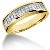 Vigsel & Frlovningsring i gult guld med 17st diamanter (1.02ct)