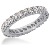 Eternity ring i palladium med runda, briljantslipade diamanter (ca 1.3ct)