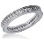 Eternity ring i palladium med runda, briljantslipade diamanter (ca 0.39ct)