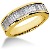 Vigsel & Frlovningsring i gult guld med 13st diamanter (1.56ct)