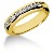 Vigsel & Frlovningsring i gult guld med 13st diamanter (0.26ct)