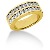 Vigsel & Frlovningsring i gult guld med 20st diamanter (1.2ct)